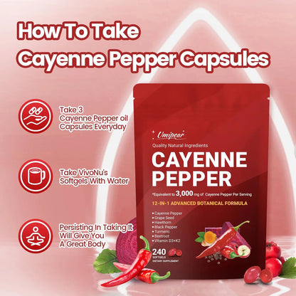 Miasaki Cayenne Pepper Softgels